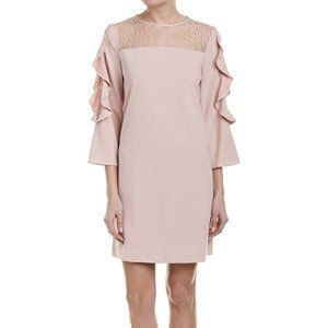 Tahari by Arthur S. Levine Round Neck Lace Dress